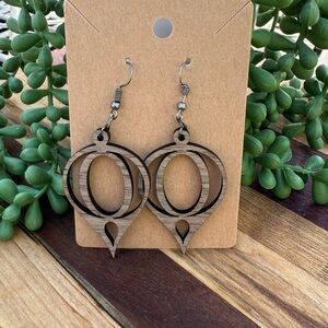 Handmade Walnut Earrings